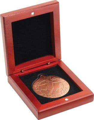 Rosewood Finish Medal Box for 50/60 & 70mm Medal