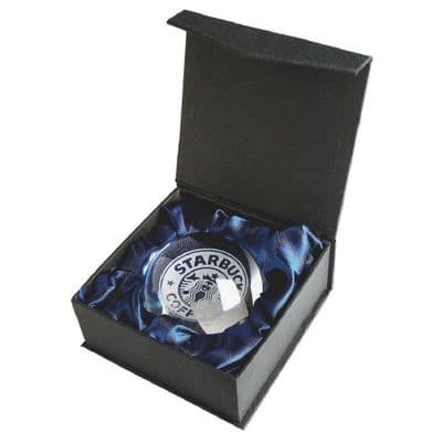 Round Crystal Paperweight Award 80mm