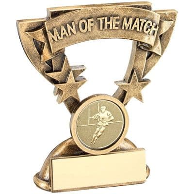 Rugby Man Of The Match Mini Cup Award 95mm