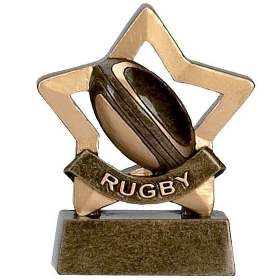 Rugby Mini Star 83mm | TrophyMaster UK