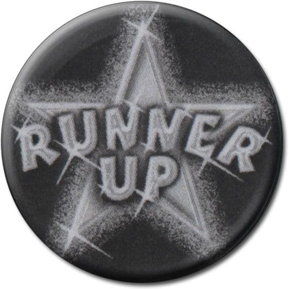 Runner Up Star Vinyl 25mm Flat Centre - 5pcs