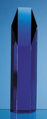 Sapphire Blue Optic Hexagon Award 255mm (10