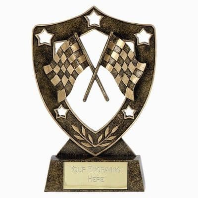 Shield Star Chequered Flags Award