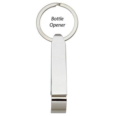 Silver Bottle Opener Engravable Keyring