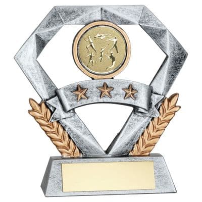 Silver Diamond Athletics Insert Award 102mm