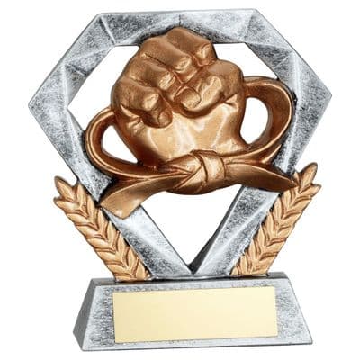 Silver Diamond Martial Arts Award 102mm