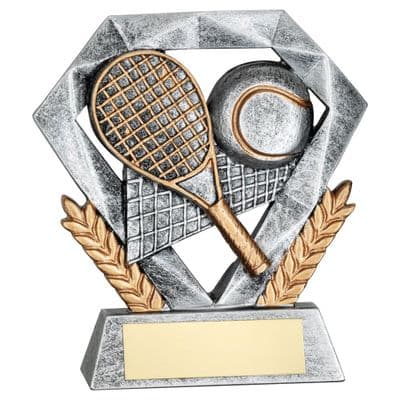 Silver Diamond Tennis Award 102mm