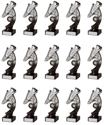 Silver Football Boot Squad Pack 170mm - 15 Pieces