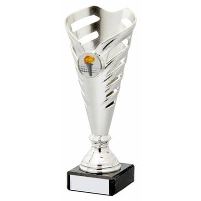 Silver Notched Sculpted Cup