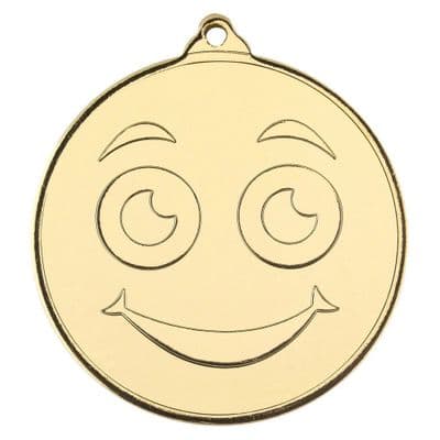 Smiley Face Gold Medal 50mm