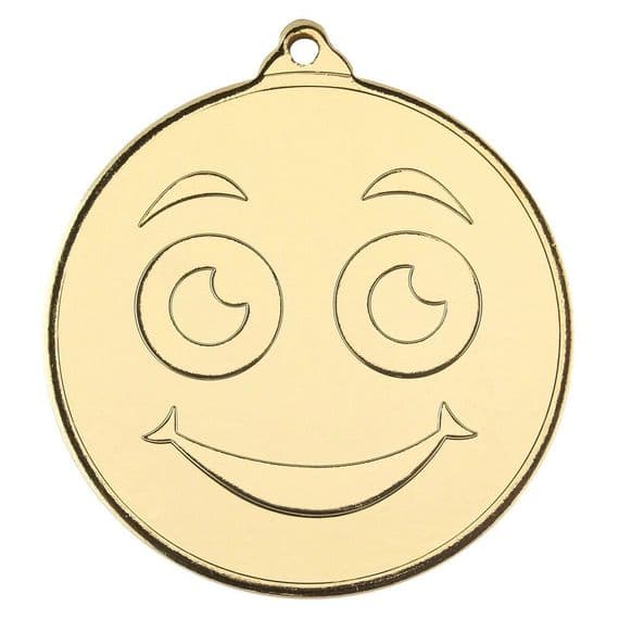 Smiley Face Gold Medal 50mm (2