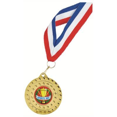 Sports Day 50mm Medal inc Ribbon