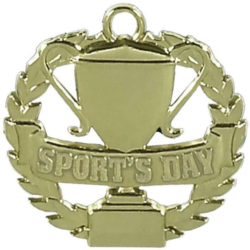 Sports Day Medal 50mm (2") Gold TrophyMaster UK