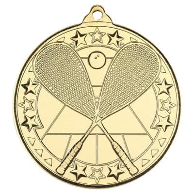Squash Tri Star Medal 50mm (2