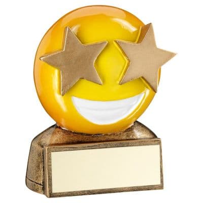 Star Eyes Emoji' Figure Trophy 70mm