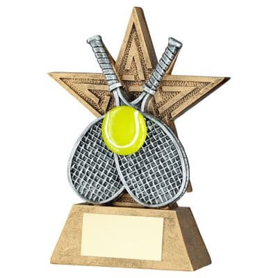 Starline Series Tennis Ball & Racket Trophy