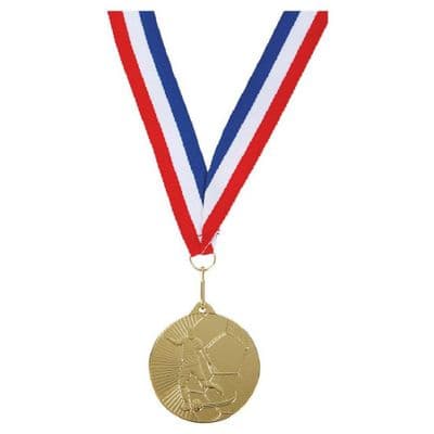 Super Economy 45mm Football Medal and Ribbon Combo