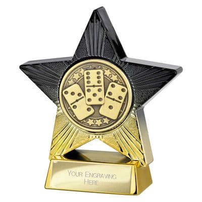 Superstar Dominoes Award Black & Gold