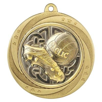 Superstar Gaelic Football 60mm Medal
