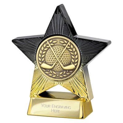Superstar Golf Award Black & Gold