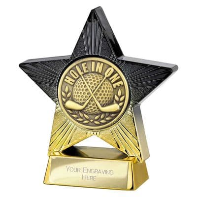 Superstar Hole in One Award Black & Gold