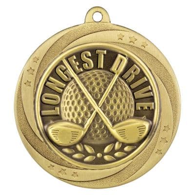 Superstar Longest Drive Medal 60mm