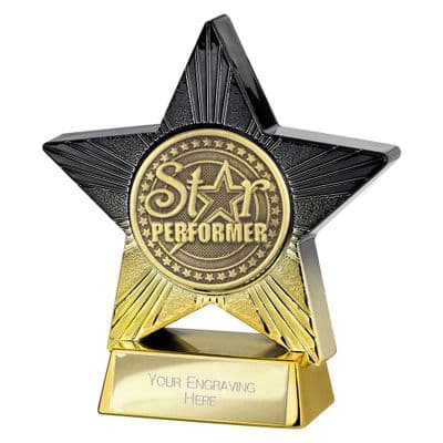 Superstar Star Performer Award Black & Gold