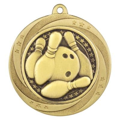 Superstar Ten Pin Bowling Medal 60mm