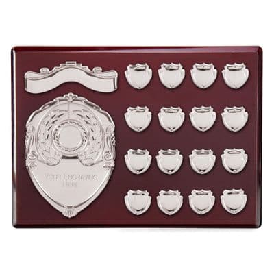 Supreme Rosewood Annual Plaque 220x300mm 16 Record Shields