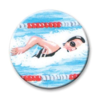 Swimming Female Vinyl 25mm Flat Centre - 5pcs