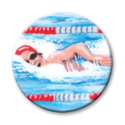 Swimming Male Vinyl 25mm Flat Centre - 5pcs