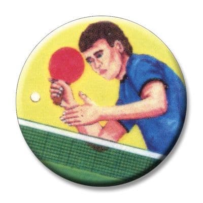 Table Tennis Player Vinyl 25mm Flat Centre - 5pcs