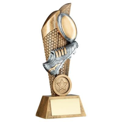 Tangle Series Rugby Boot & Ball Trophy