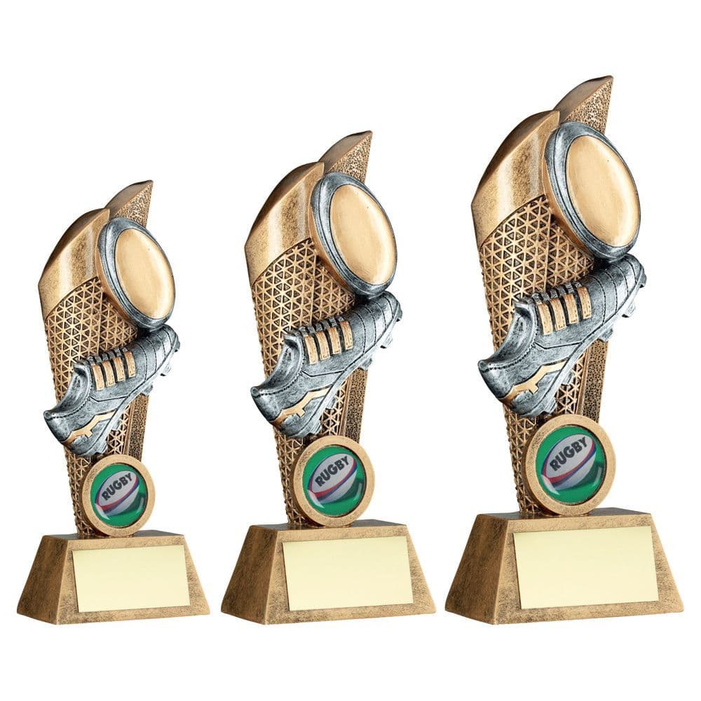 Tangle Series Rugby Boot & Ball Trophy