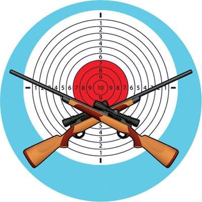 Target Shooting Flat Centre 5pcs