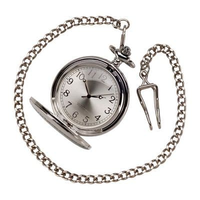 Timeless Pocket Watch Polished Steel