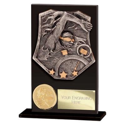 Titan Hero Swimming Glass Award Jet Black