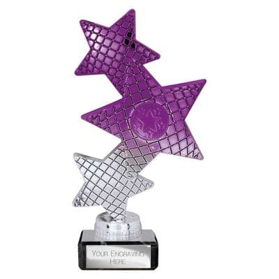 Trinity Star Multisport Trophy Purple & Silver