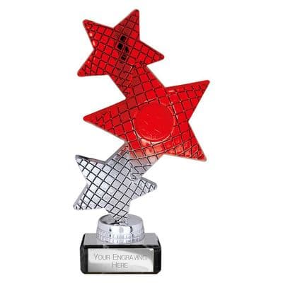 Trinity Star Multisport Trophy Red & Silver