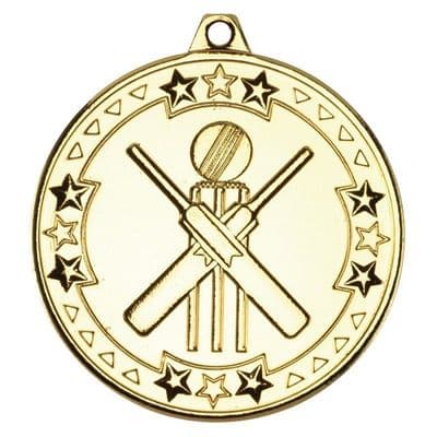 Tristar Cricket 50mm Medal