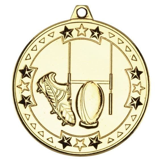Tristar Rugby 50mm Medal | TrophyMaster UK