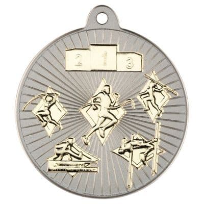 Two Tone Athletics 50mm Medal