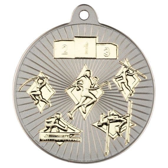 Two Tone Athletics 50mm Medal | TrophyMaster UK