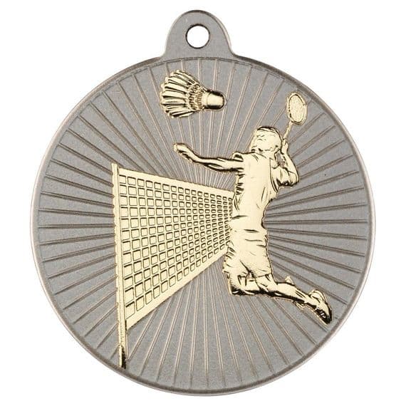 Two Tone Badminton 50mm Medal | TrophyMaster UK