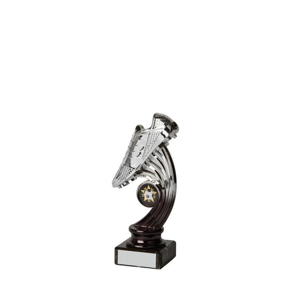 Two-Tone Silver Football Boot Award
