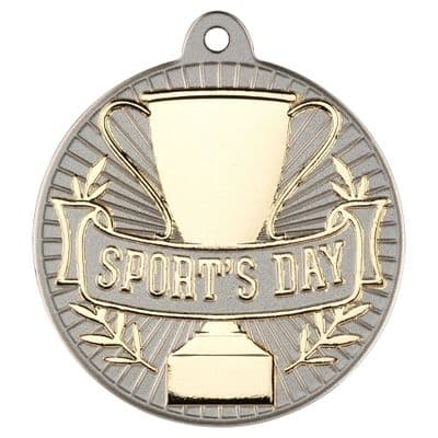 Two Tone Sports Day 50mm Medal