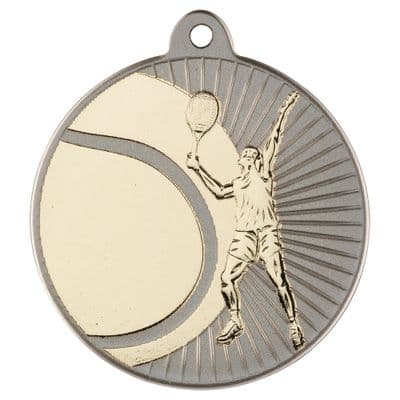 Two Tone Tennis 50mm Medal