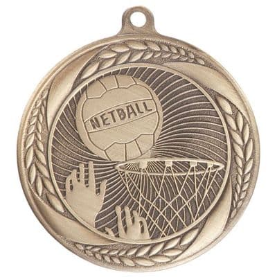 Typhoon Netball Medal 55mm (2.1