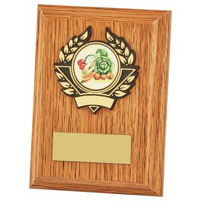 Victory Light Oak Wooden Plaque Award