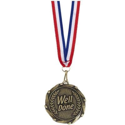 Well Done Combo Medal 45mm with Ribbon